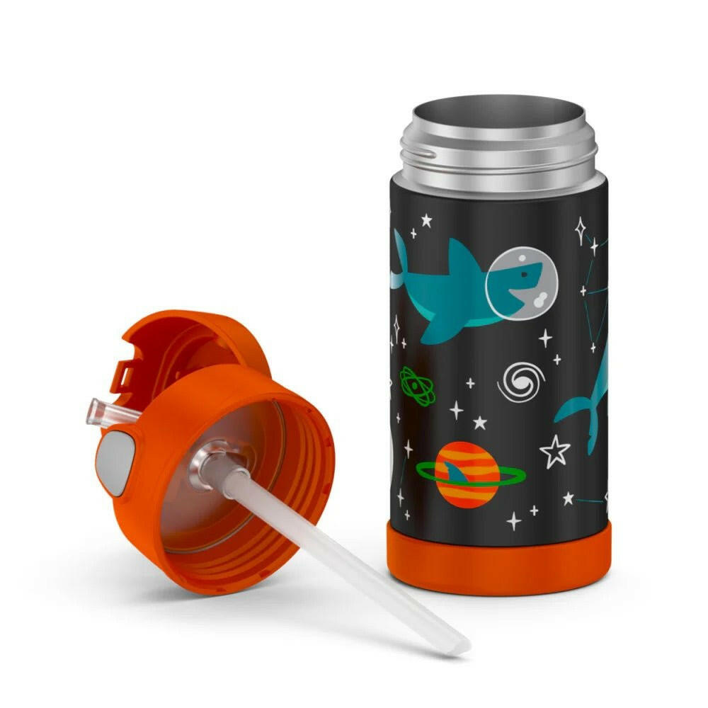 THERMOS FUNTAINER 355ML DRINK BOTTLE - SHARK SPACE PARTY - HYPHEN KIDS