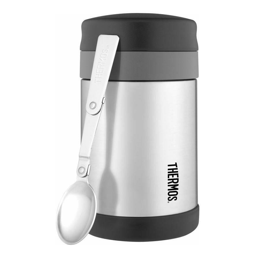 Thermos 470ml Food Jar with Folding Spoon, Stainless Steel - HYPHEN KIDS