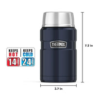 Thermos Stainless King 710ml Food Jar, Midnight Blue - Thermos Lunchbox - feeding
