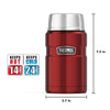 Thermos Stainless King 710ml Food Jar, Cranberry - Thermos Lunchbox - feeding