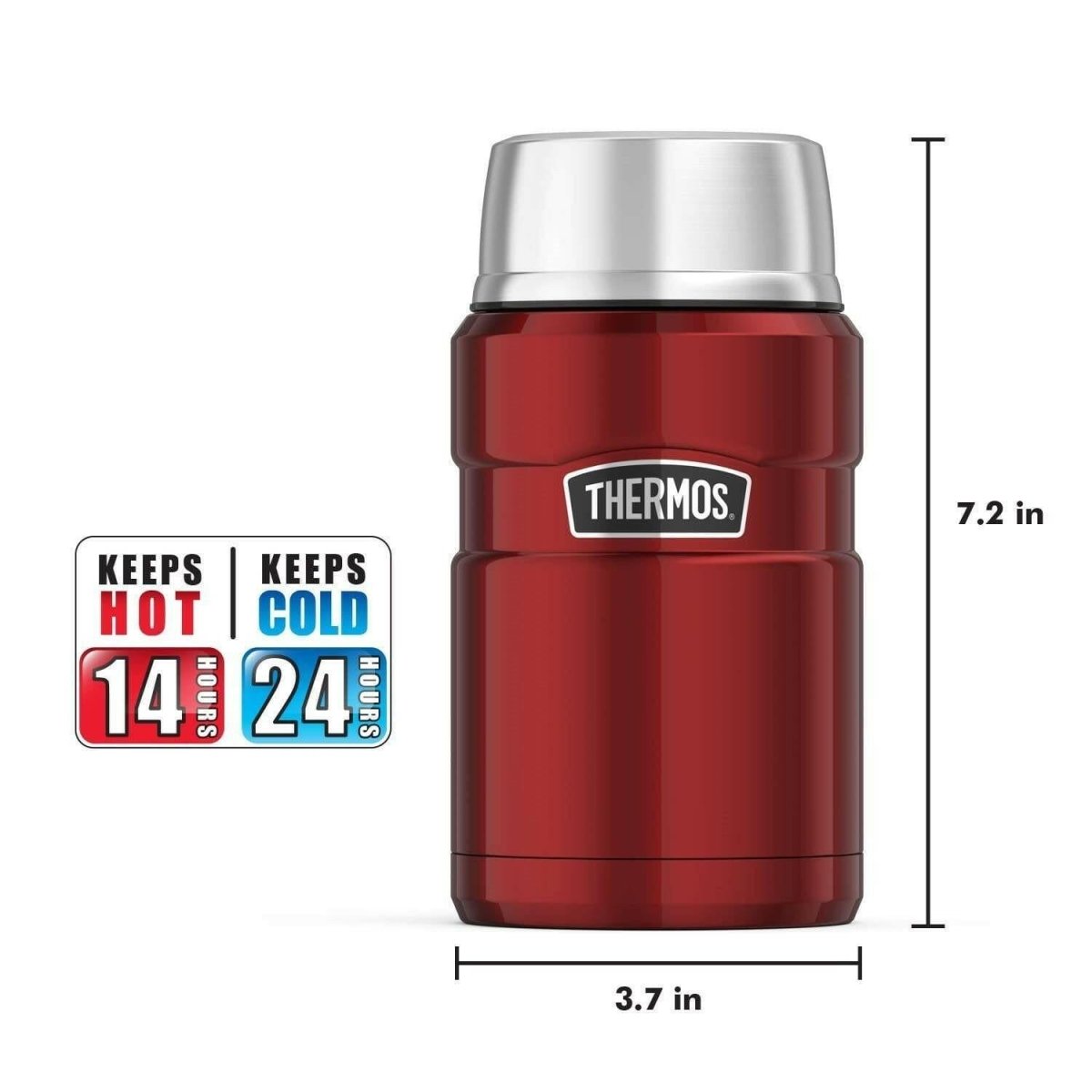 Thermos Stainless King 710ml Food Jar, Cranberry - HYPHEN KIDS