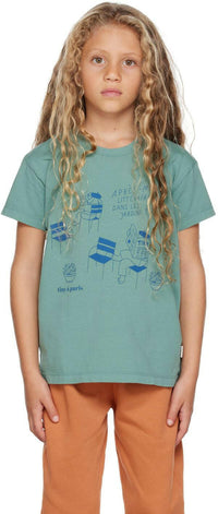 Tinycottons Green ‘Les Jardins’ T-Shirt - Sweatshirts - 10 - 11Y