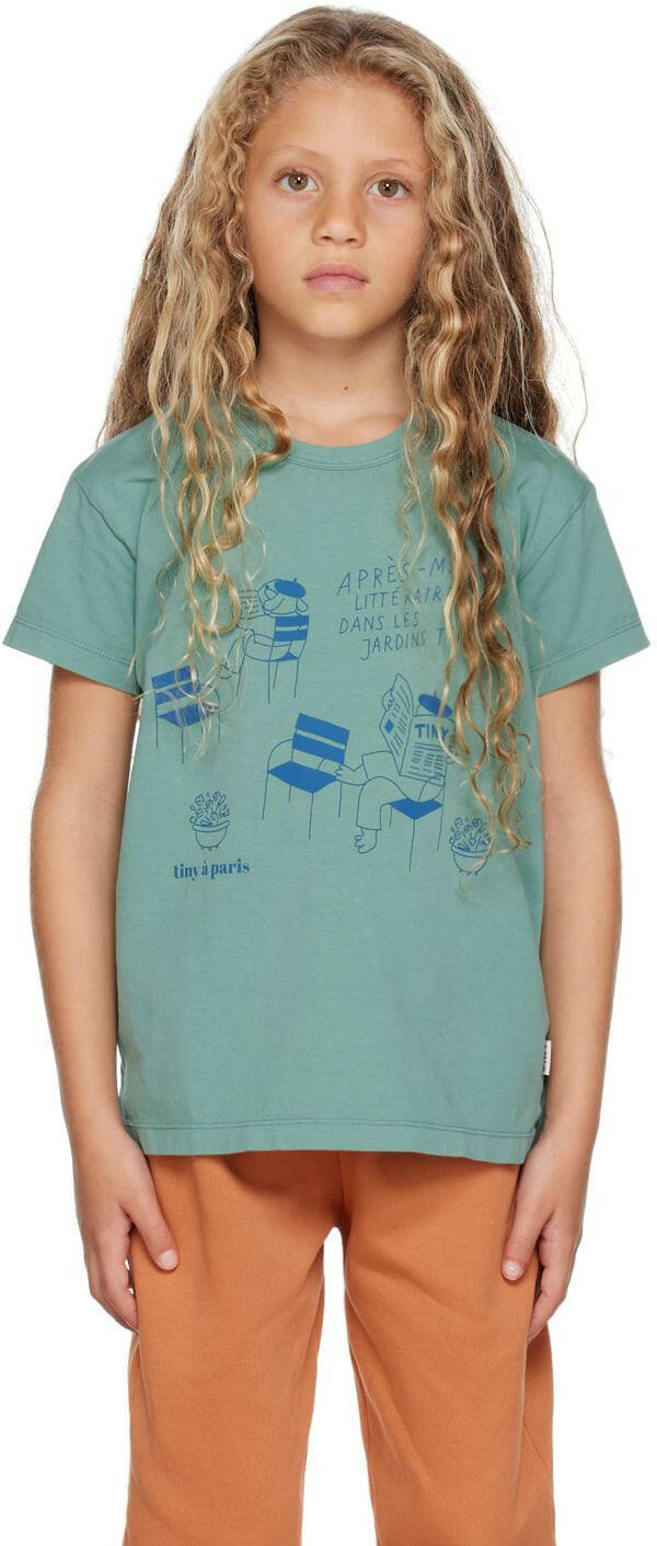 Tinycottons Green ‘Les Jardins’ T - Shirt - HYPHEN KIDS