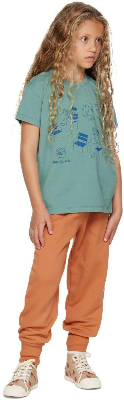 Tinycottons Green ‘Les Jardins’ T-Shirt - Sweatshirts - 10 - 11Y