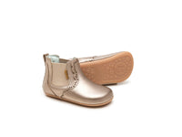 Tip Toey Joey Baby Boots Lacy - Gold Sparkle -HYPHEN KIDS
