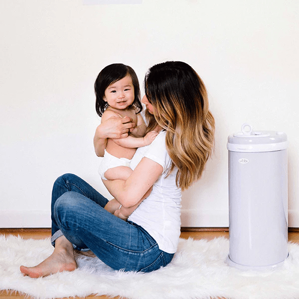 Ubbi Steel Diaper Pail - Grey - Nappy Bins and Refills - 