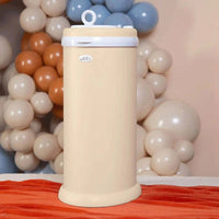 Shop Ubbi Steel Diaper Pail – Matte Oat Milk NZ | Premium Nappy Bins and Refills for School Kids