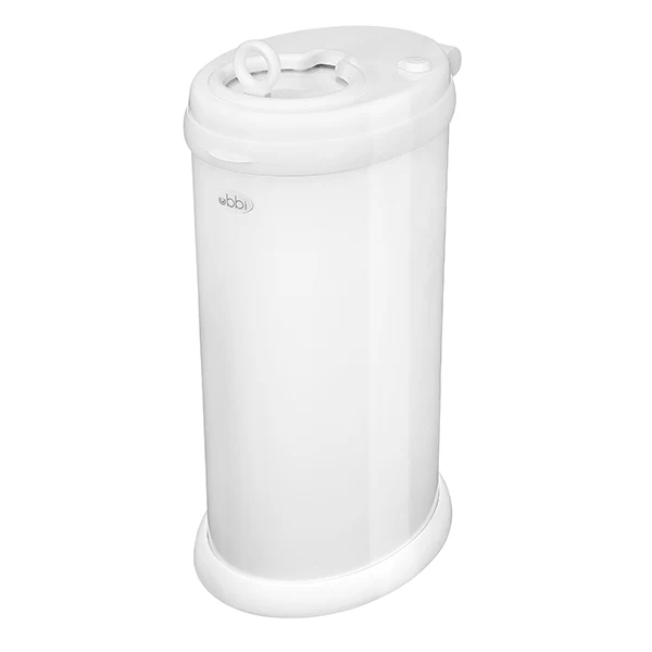 Ubbi Steel Diaper Pail - White - Nappy Bins and Refills - 