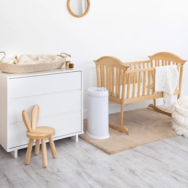 Ubbi Steel Diaper Pail - White - Nappy Bins and Refills - 