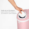 Ubbi Steel Diaper Pail - Matte Fig Blossom - Nappy Bins and Refills - 