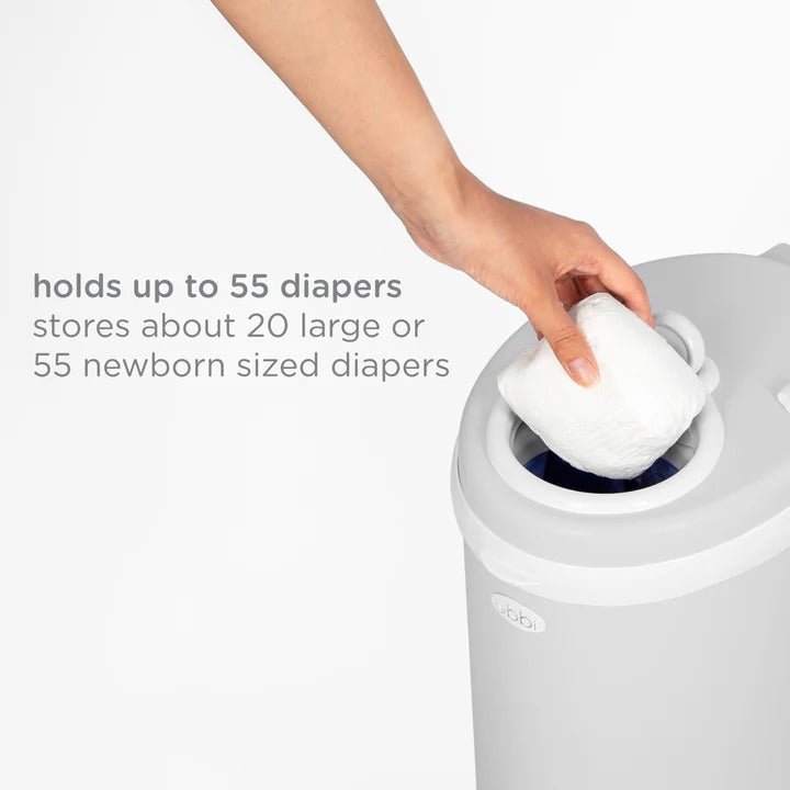Ubbi Steel Diaper Pail - Gray - HYPHEN KIDS