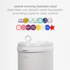 Ubbi Steel Diaper Pail - Matte Grey - Nappy Bins and Refills - not - on - sale