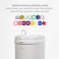 Ubbi Steel Diaper Pail - Matte Grey - Nappy Bins and Refills - not - on - sale