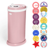Ubbi Steel Diaper Pail - Matte Fig Blossom - Nappy Bins and Refills - 