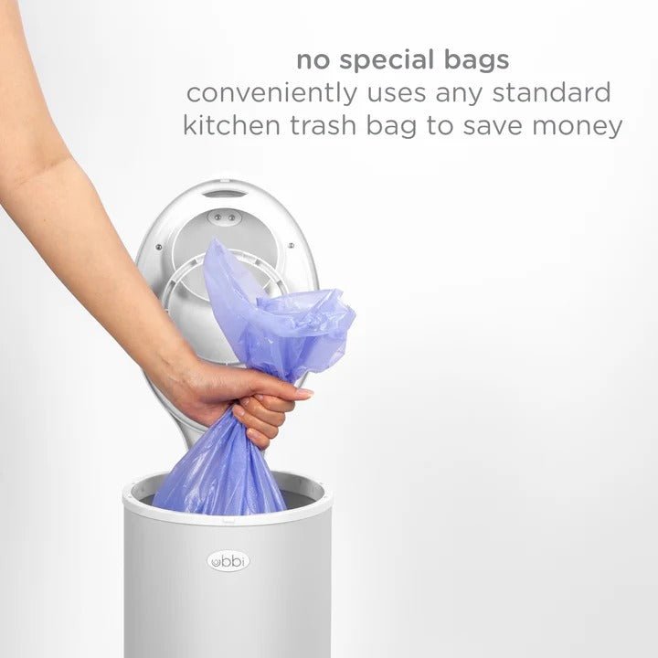 Ubbi Steel Diaper Pail - Gray - HYPHEN KIDS