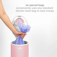 Ubbi Steel Diaper Pail - Matte Fig Blossom - Nappy Bins and Refills - 