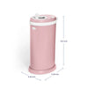 Ubbi Steel Diaper Pail - Matte Fig Blossom - Nappy Bins and Refills - 