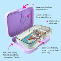 Shop Yumbox Panino Leakproof Bento Lunch Box - Lavande Purple NZ | Premium Lunch Boxes for School Kids