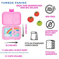 Shop Yumbox Panino Leakproof Bento Lunch Box - Power Pink NZ | Premium Lunch Boxes for School Kids