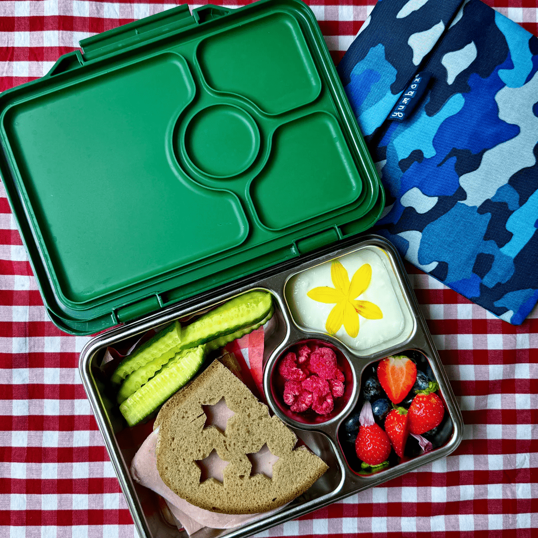 Yumbox Pret Stainless Steel Leakproof Bento Lunch Box - Dublin Green - Lunch Boxes - Large Lunch Box