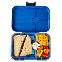 Shop Yumbox Tapas 4C Blue Lunch Box | Leakproof Bento Box for Kids NZ NZ | Premium Lunch Boxes for School Kids