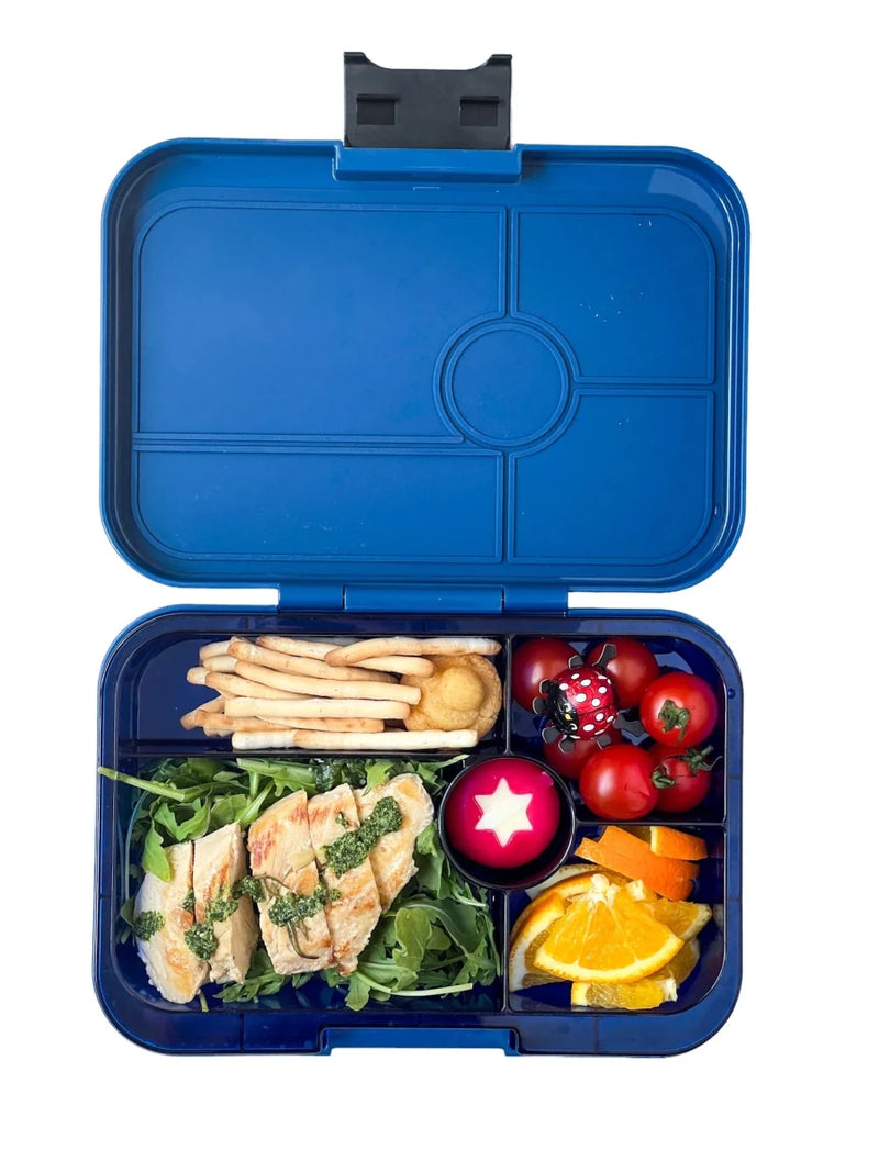 Shop Yumbox Tapas 5C Blue Lunch Box | Leakproof Bento Box for Kids NZ NZ | Premium Lunch Boxes for School Kids