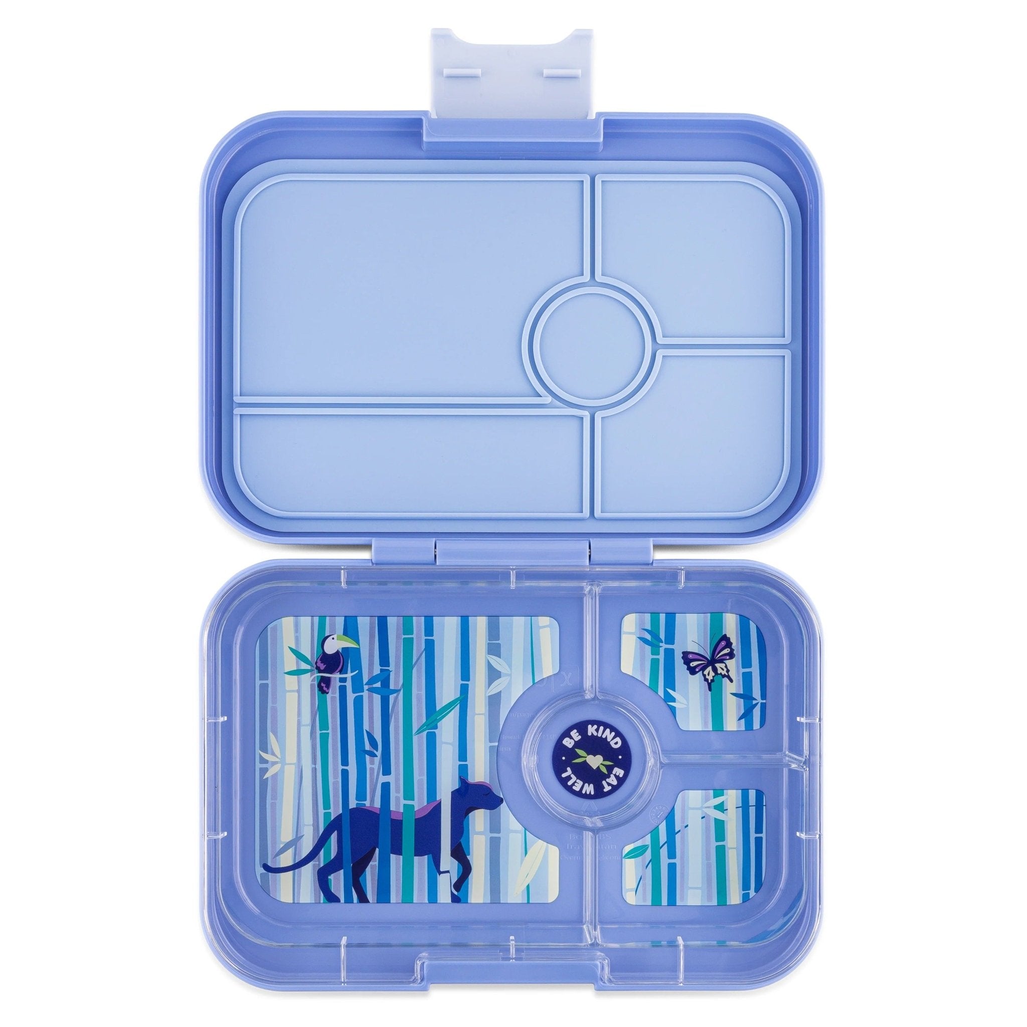 Yumbox Tapas Bento Lunch Box - 4 Compartment With NYC Tray - Hazy Blue - Lunch Boxes - Large Lunch Box