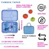 Yumbox Tapas Bento Lunch Box - 4 Compartment With NYC Tray - Hazy Blue - Lunch Boxes - Large Lunch Box