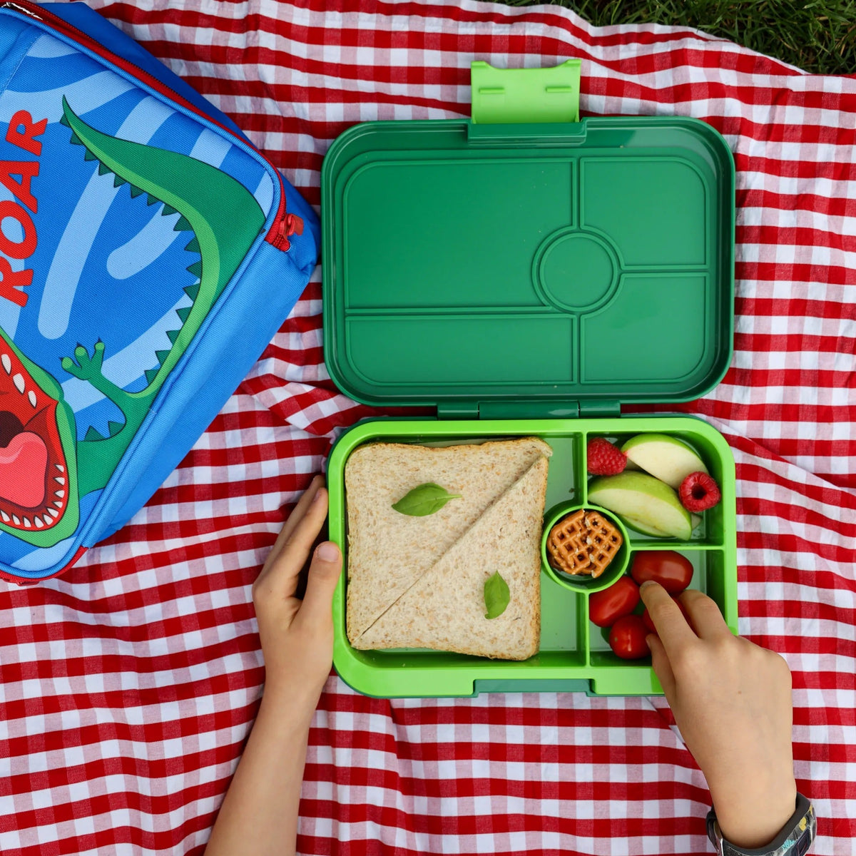 Yumbox Tapas Bento Lunch Box - Palm Green - Lunch Boxes - Large Lunch Box