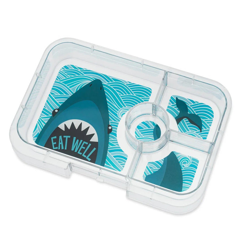 Yumbox Tapas Leakproof Bento lunch box 4 - Compartment Food Tray (Carlo Blue) - Lunch Boxes - Large Lunch Box