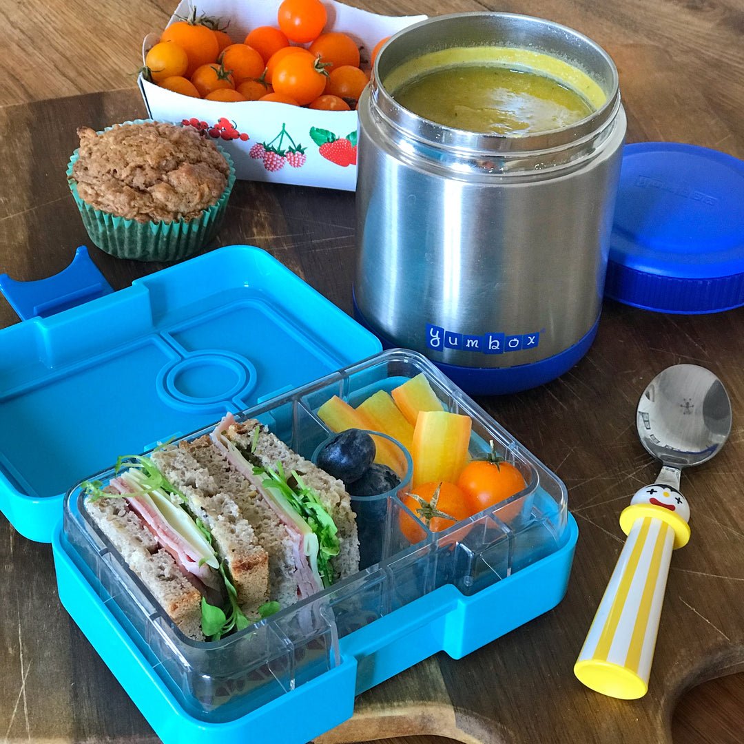 Yumbox Zuppa Thermal Food Jar With Spoon And Band - Neptune Blue-Food Jar-