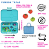 Yumbox Tapas Larger Size Leakproof Bento lunch box 5-Compartment Food Tray (Antibes Blue)-Lunch Boxes-feeding Large Lunch Box