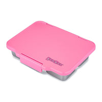 Yumbox Pret 4 Compartment Stainless Steel Leakproof Bento Lunch Box - Versilles Pink-Lunch Boxes-InsulatedLarge Lunch Box