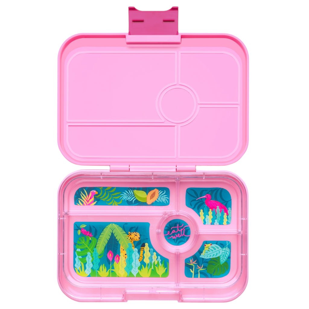 Yumbox Tapas Larger Size Leakproof Bento lunch box 5-Compartment Food Tray (Pink)-Lunch Boxes-feeding Large Lunch Box