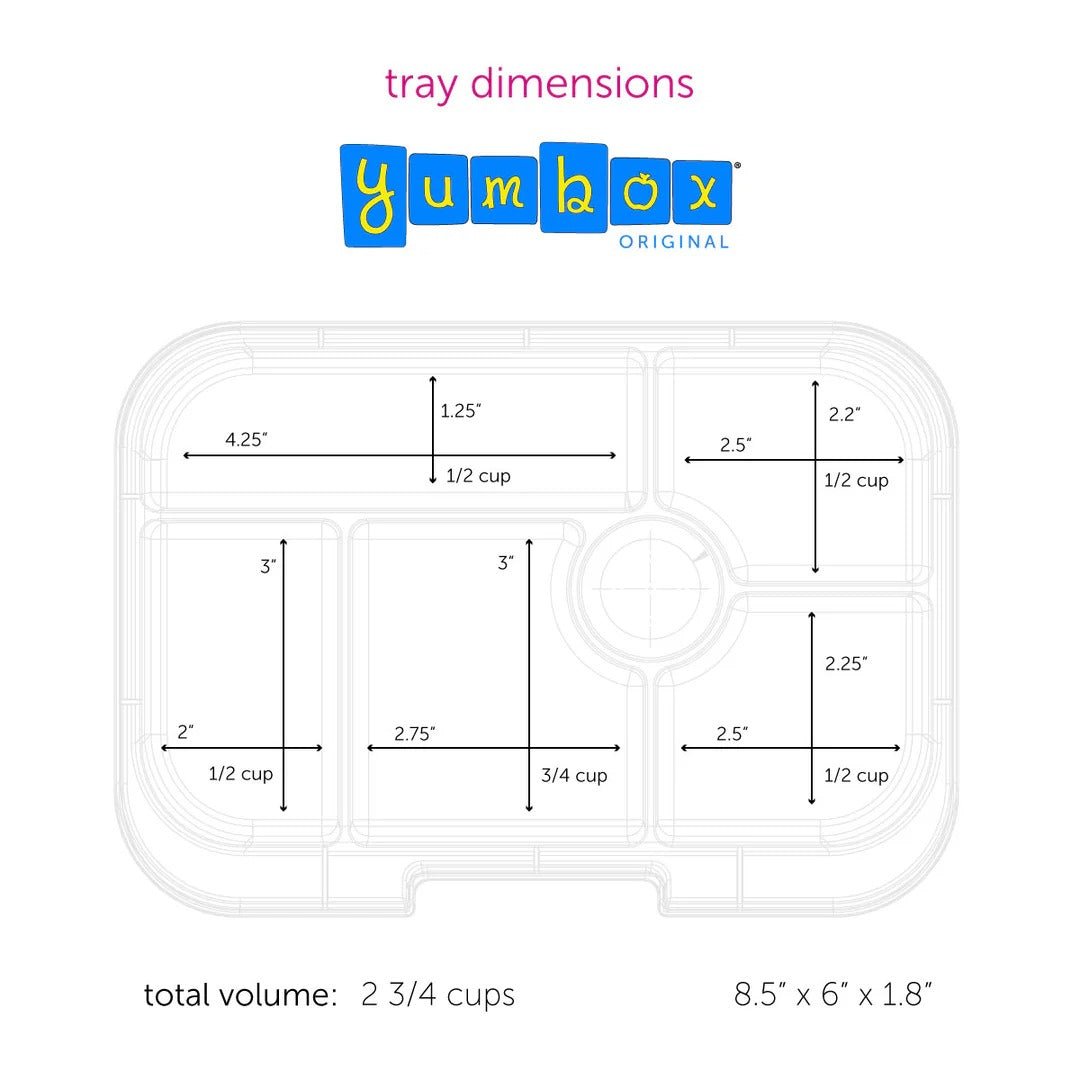 Yumbox Original Kids Bento Box-Leakproof - Lavande Purple (Unicorn)-Lunch Boxes-Medium Lunch Box