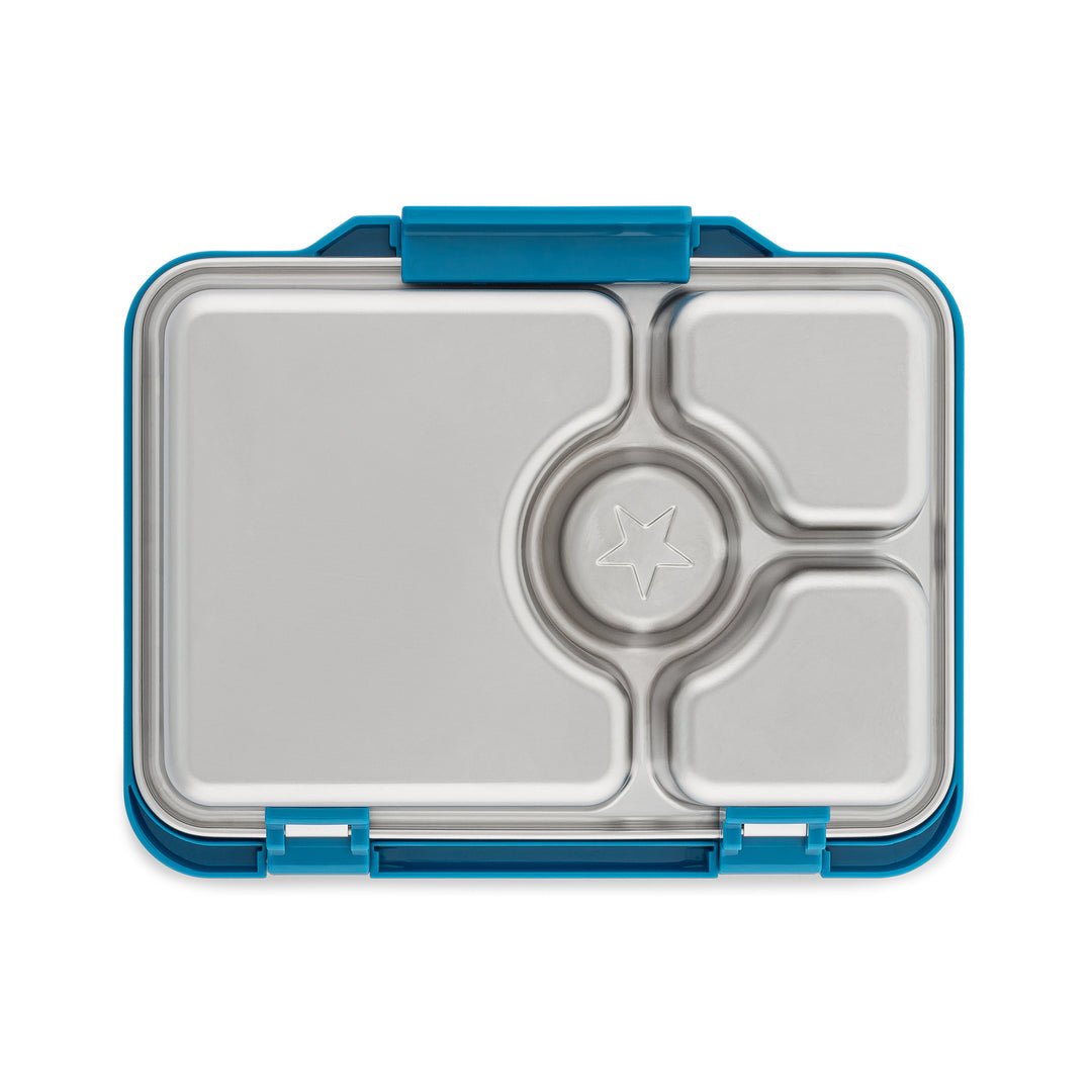Yumbox Pret 4 Compartment Stainless Steel Leakproof Bento Lunch Box - Normandy Blue-Lunch Boxes-Insulated Large Lunch Box