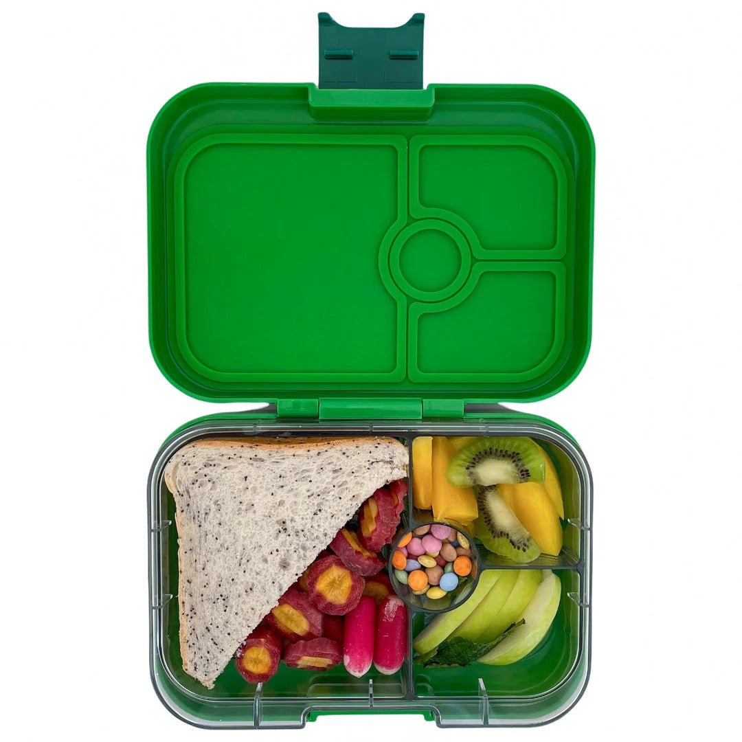 Yumbox Panino – Dinosaur Bento Lunch Box (4 Compartments)-Lunch Boxes-Medium Lunch Box