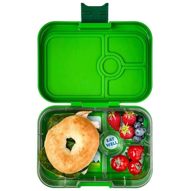 Yumbox Panino – Dinosaur Bento Lunch Box (4 Compartments)-Lunch Boxes-Medium Lunch Box