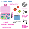 Yumbox Tapas Larger Size Leakproof Bento lunch box 5-Compartment Food Tray (Pink)-Lunch Boxes-feeding Large Lunch Box