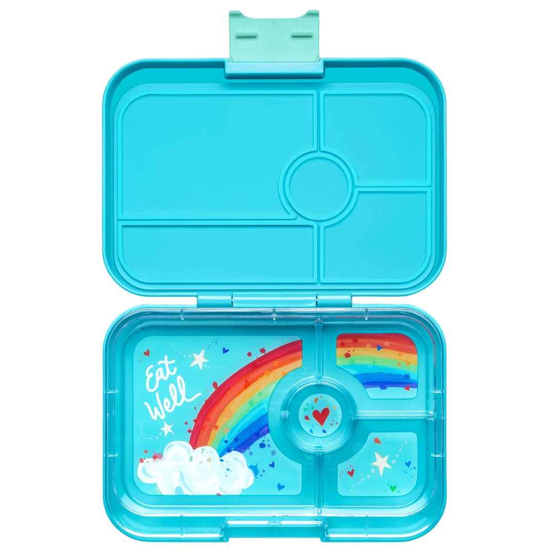 Yumbox Tapas Larger Size Leakproof Bento lunch box 4-Compartment Food Tray (Antibes Blue)-Lunch Boxes-feeding Large Lunch Box
