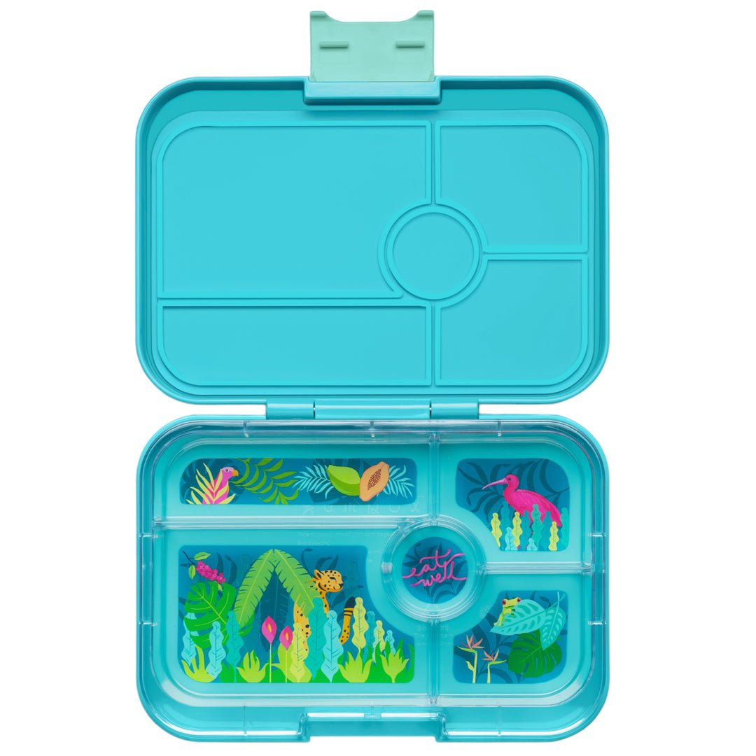 Yumbox Tapas Larger Size Leakproof Bento lunch box 5-Compartment Food Tray (Antibes Blue)-Lunch Boxes-feeding Large Lunch Box