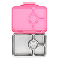 Yumbox Pret 4 Compartment Stainless Steel Leakproof Bento Lunch Box - Versilles Pink-Lunch Boxes-InsulatedLarge Lunch Box