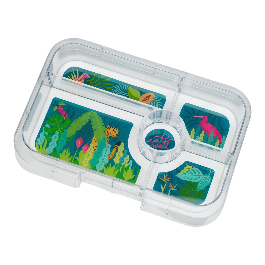 Yumbox Tapas Larger Size Leakproof Bento lunch box 5-Compartment Food Tray (Pink)-Lunch Boxes-feeding Large Lunch Box