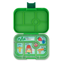 Yumbox Original Kids Bento Box – Leakproof, Jurassic Green-Lunch Boxes-Medium Lunch Box
