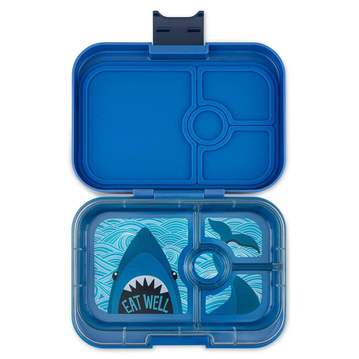 Yumbox Panino 4-Compartment Lunchbox – Shark-Lunch Boxes-Medium Lunch Box