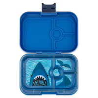 Yumbox Panino 4-Compartment Lunchbox – Shark-Lunch Boxes-Medium Lunch Box
