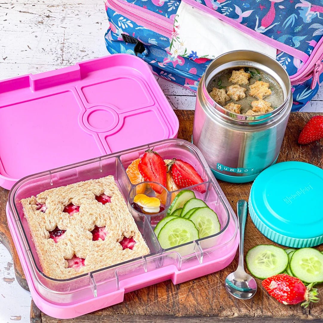 Yumbox Panino 4-Compartment Lunchbox – Rainbow-Lunch Boxes-Medium Lunch Box