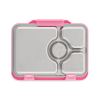 Yumbox Pret 4 Compartment Stainless Steel Leakproof Bento Lunch Box - Versilles Pink-Lunch Boxes-InsulatedLarge Lunch Box