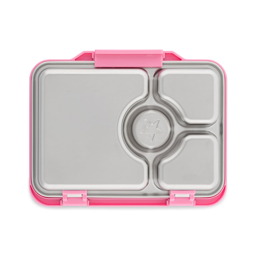 Yumbox Pret 4 Compartment Stainless Steel Leakproof Bento Lunch Box - Versilles Pink-Lunch Boxes-InsulatedLarge Lunch Box