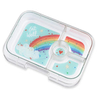 Yumbox Panino 4-Compartment Lunchbox – Rainbow-Lunch Boxes-Medium Lunch Box